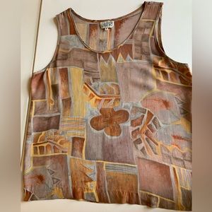 Laundry Printed Skeeveless Top Size Medium